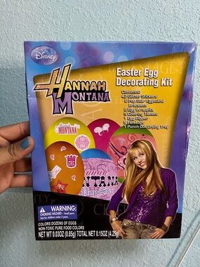 Hannah Montana Easter Egg Decorating Kit - Purple & Yellow